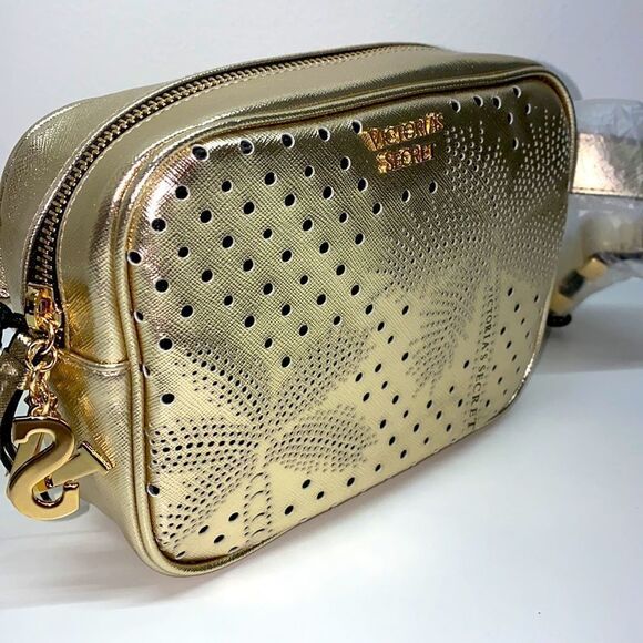 NWT Victorias Secret Gold Palm Tree 🌴 Belt Bag - Picture 2 of 14